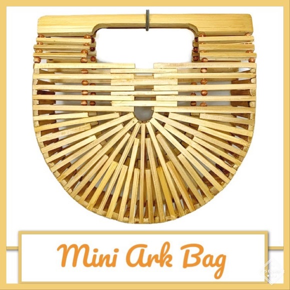 Mini Ark Bag Clutch Natural Like New - Picture 1 of 6